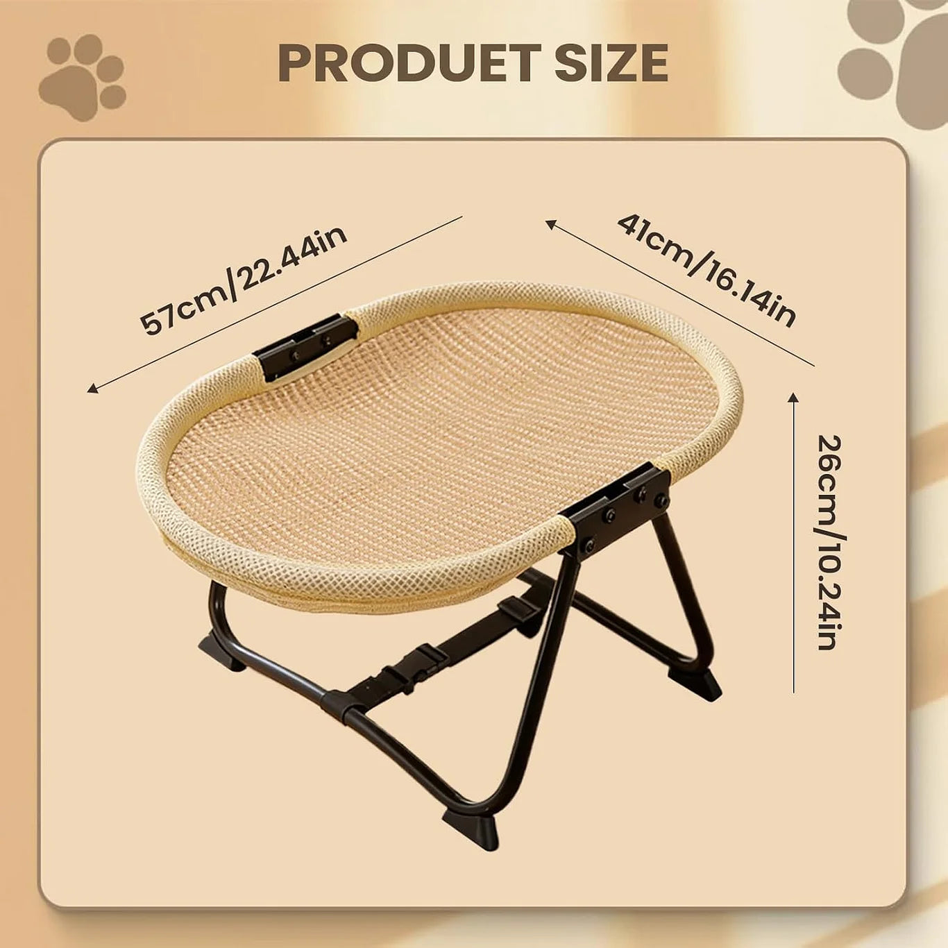 All-Season Portable Elevated Breathable Pet Bed