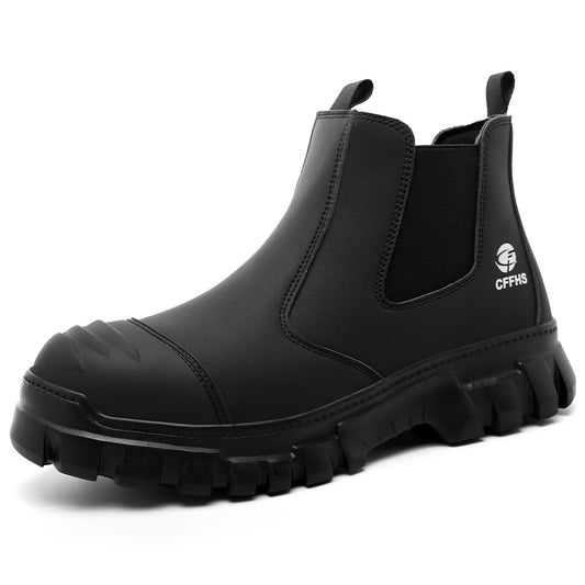 Men’s Steel Toe Chelsea Safety Boots(2 Colors)