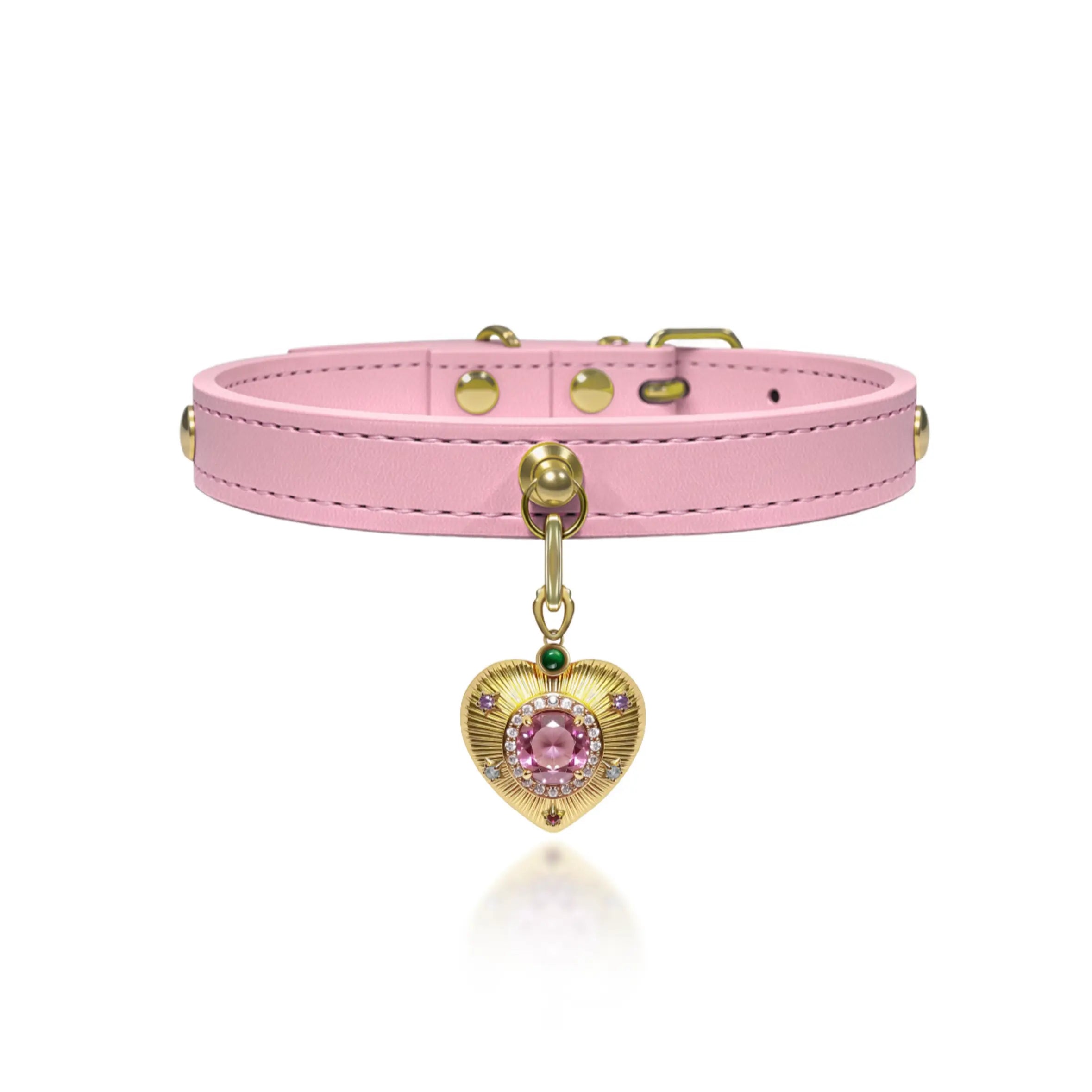 Creamy Pink Crystal Jewelry Collar