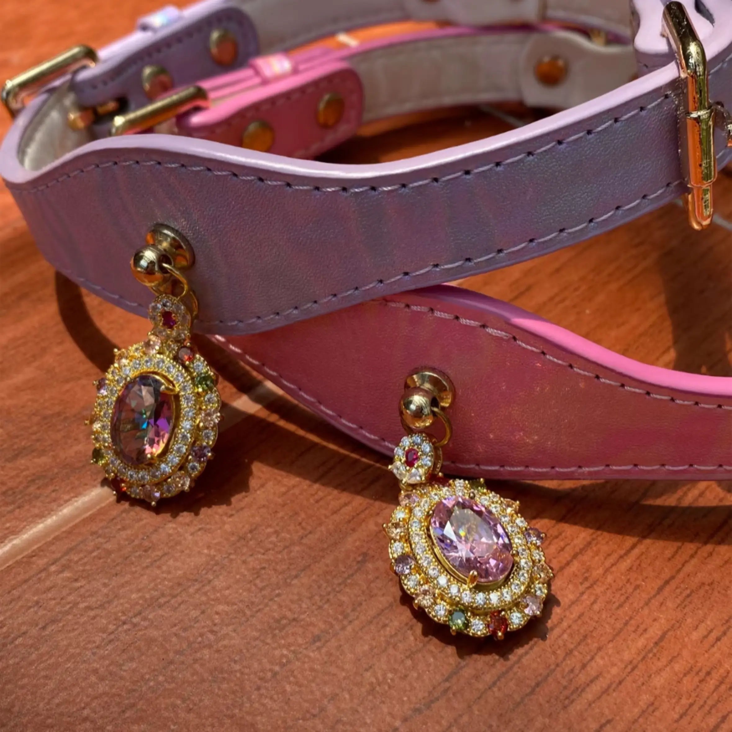 Dreamy Amethyst Jewelry Pet Collar