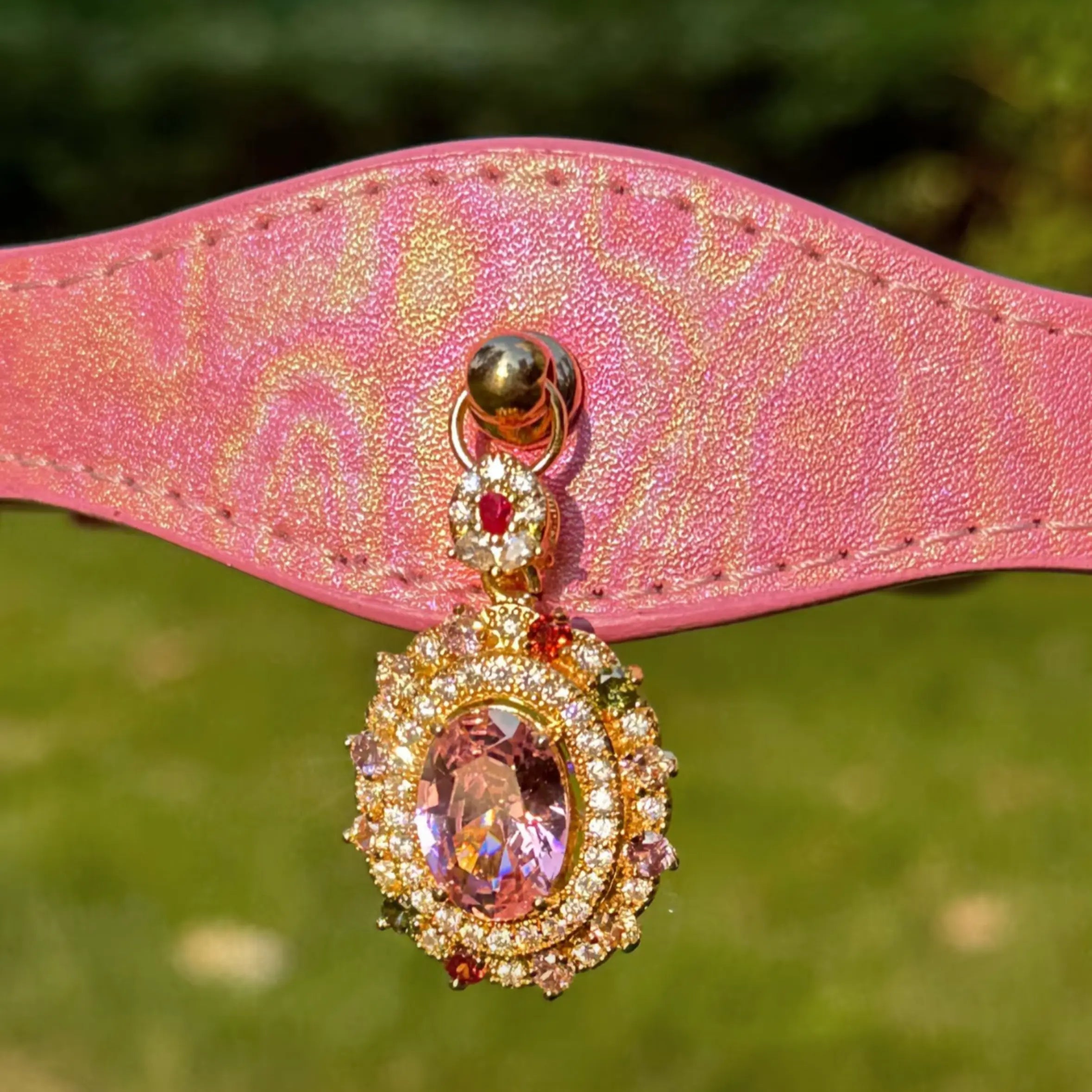 Sakura Pink Crystal Jewelry Collar
