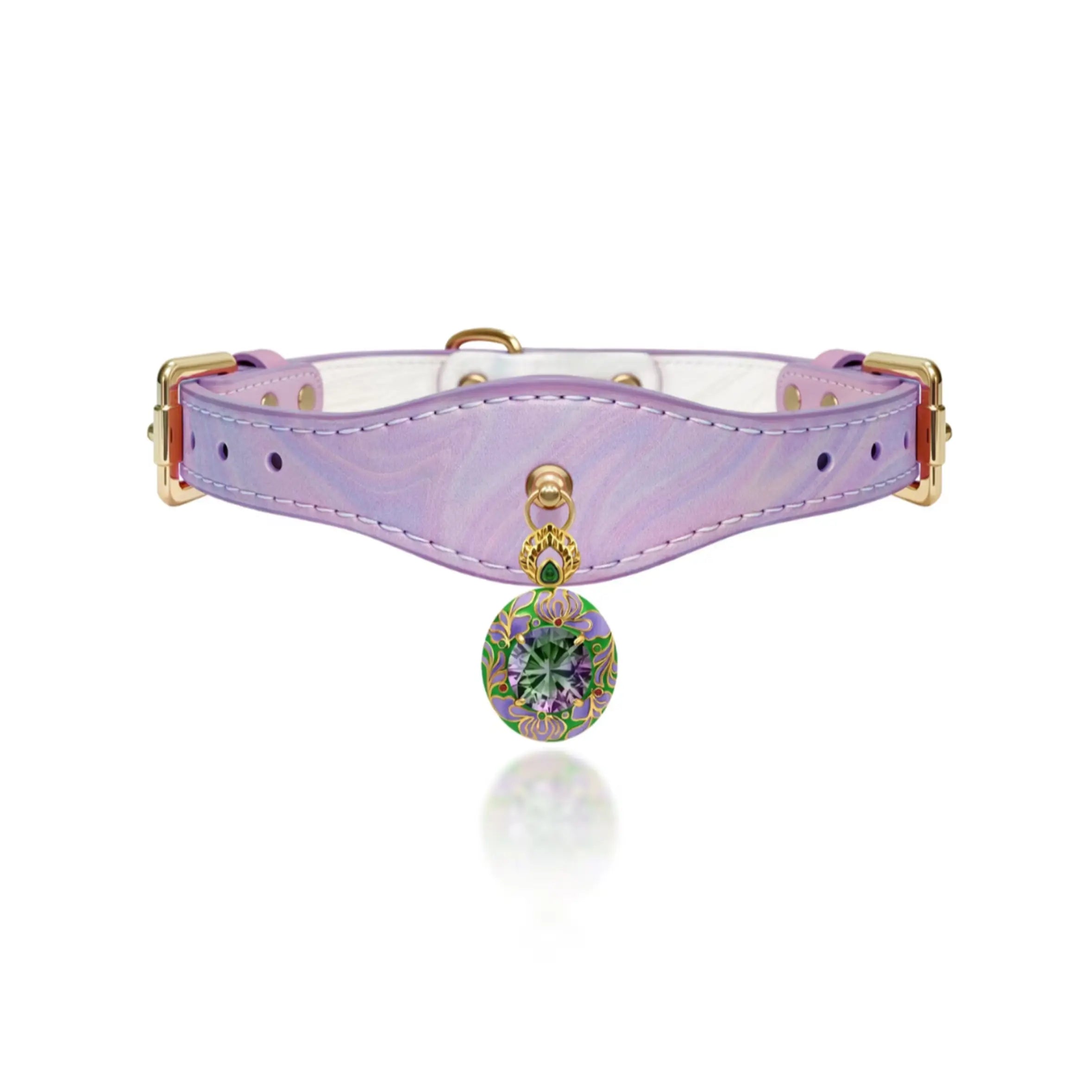 Dreamy Amethyst Jewelry Pet Collar