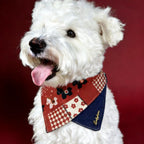 "American Vintage" Denim & Plaid Pet Bib Series