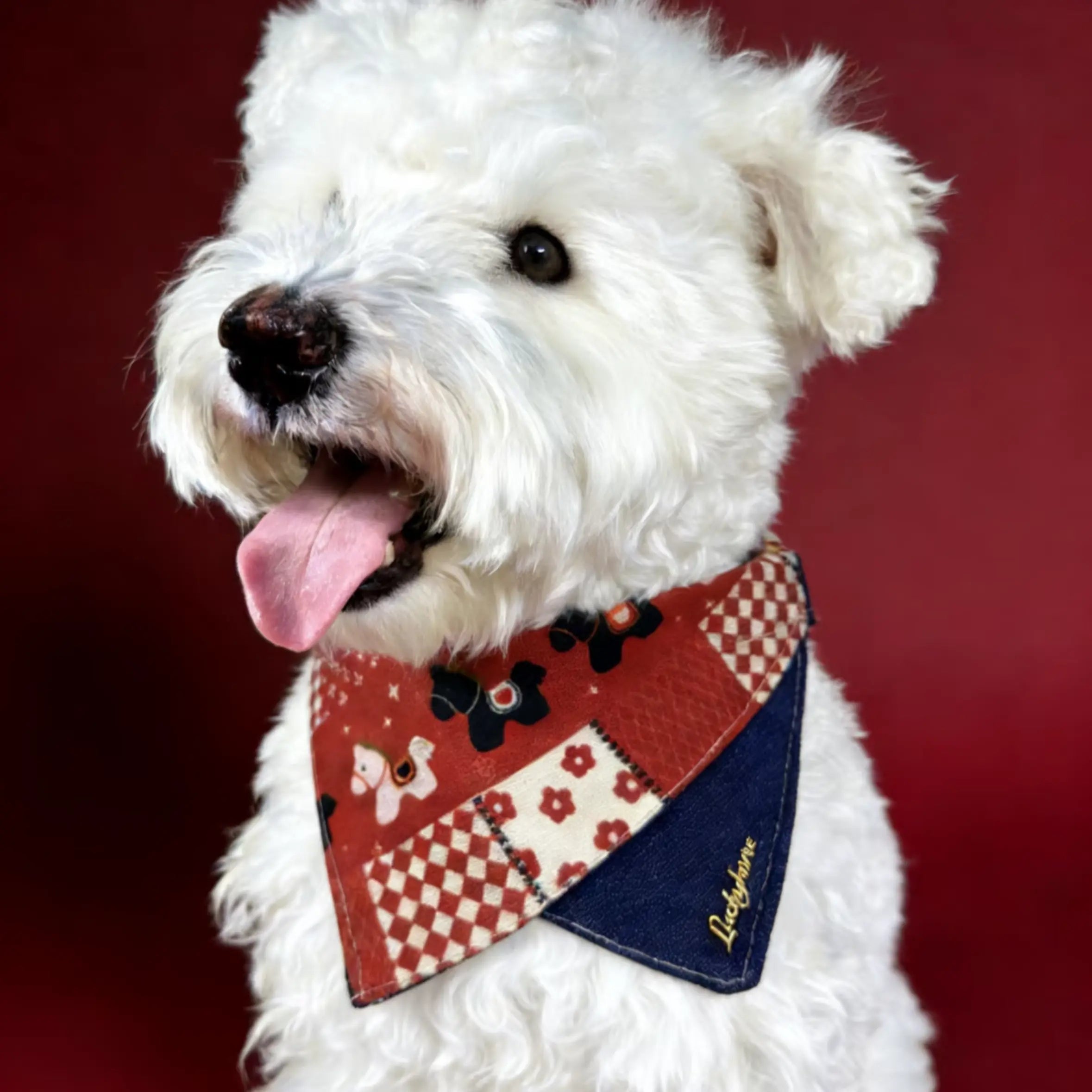 "American Vintage" Denim & Plaid Pet Bib Series