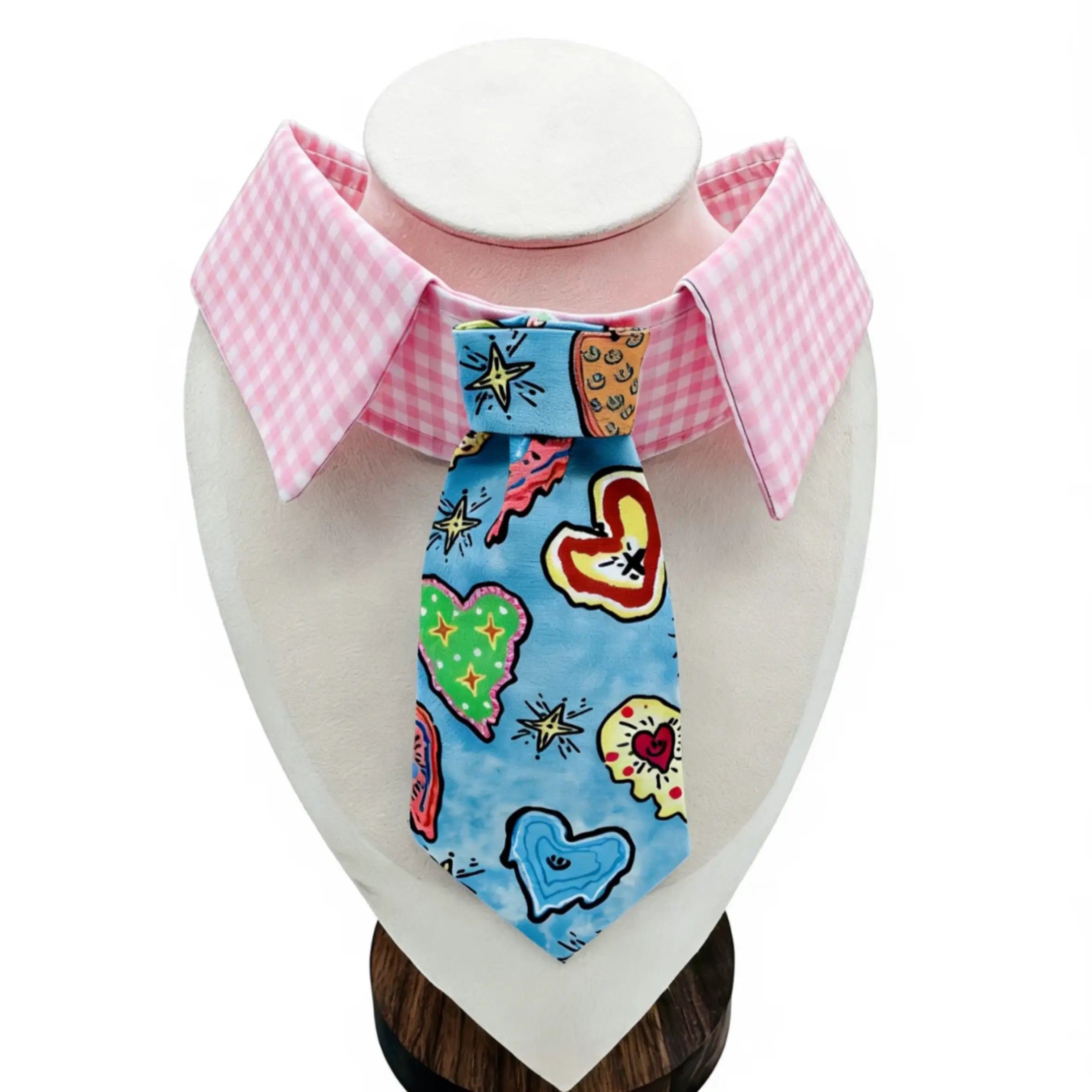 Sweet Heart Gingham Pet Bandana