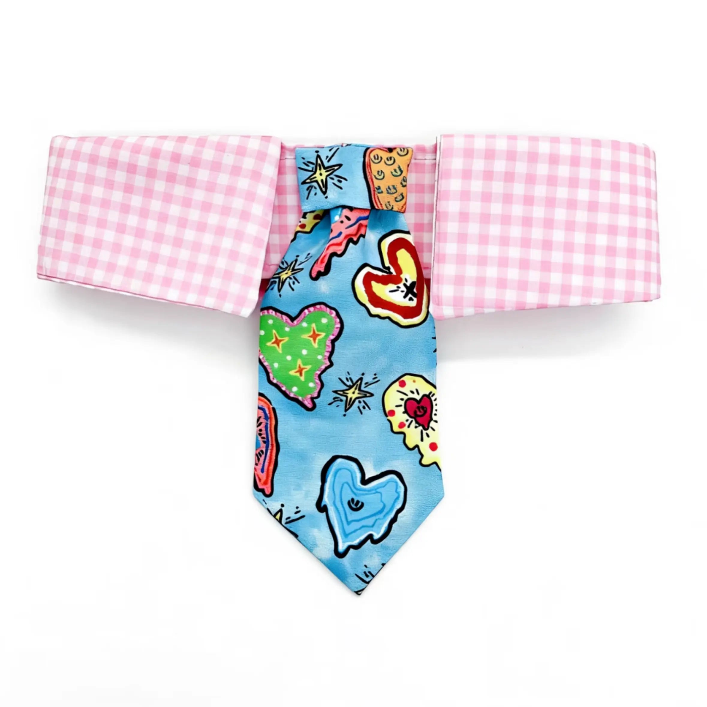Sweet Heart Gingham Pet Bandana
