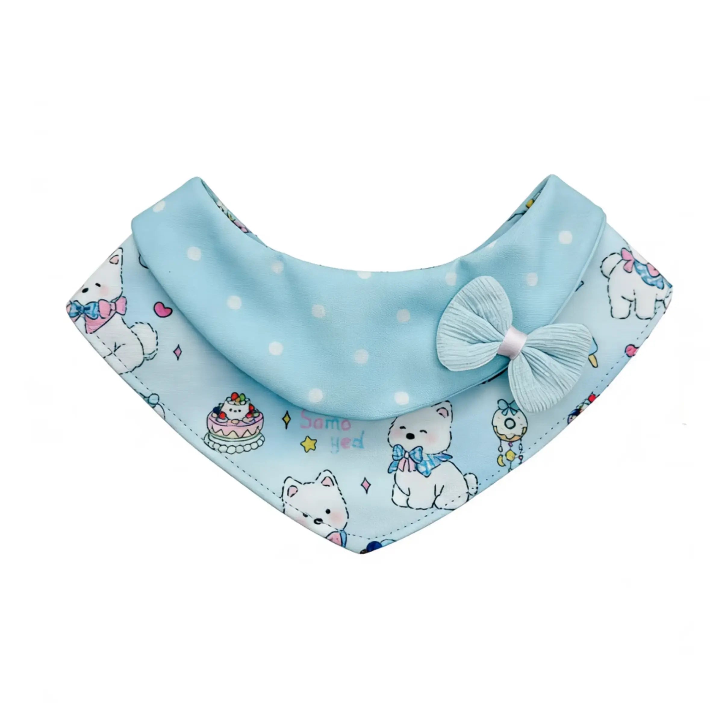 Cartoon Bow Pet Bandana Bib