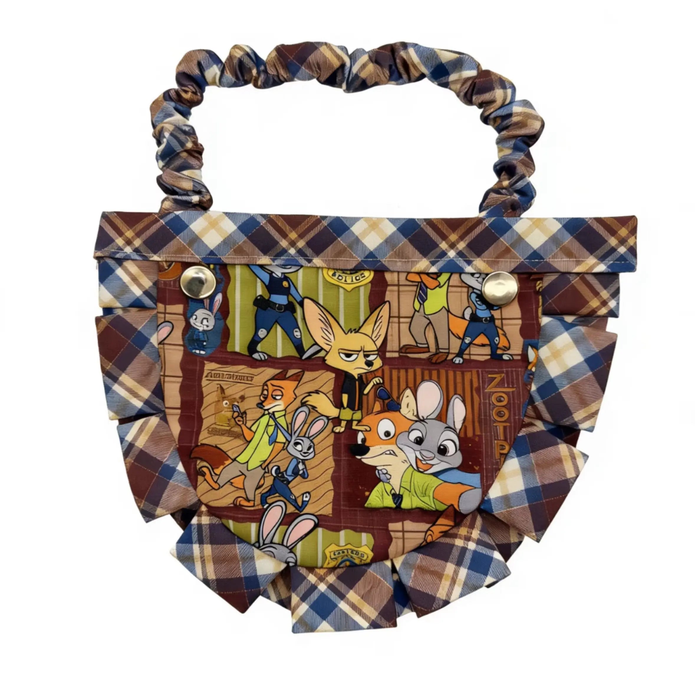 Adventure Plaid Cartoon Bandana