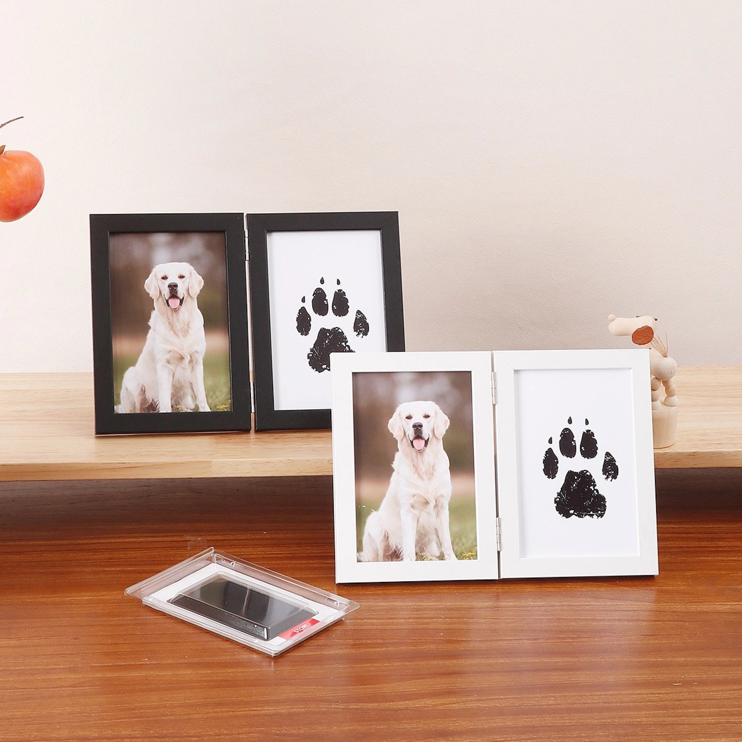 Paw Print Wooden Photo Frame Set
