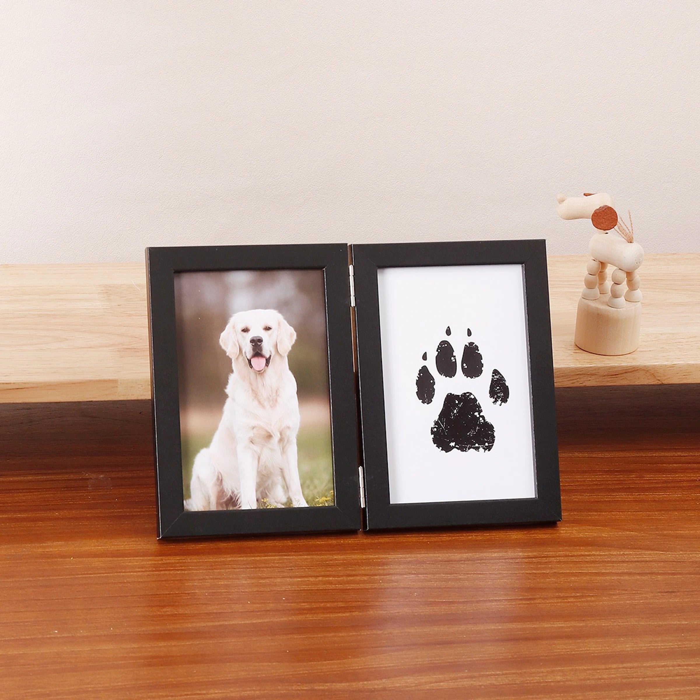 Paw Print Wooden Photo Frame Set