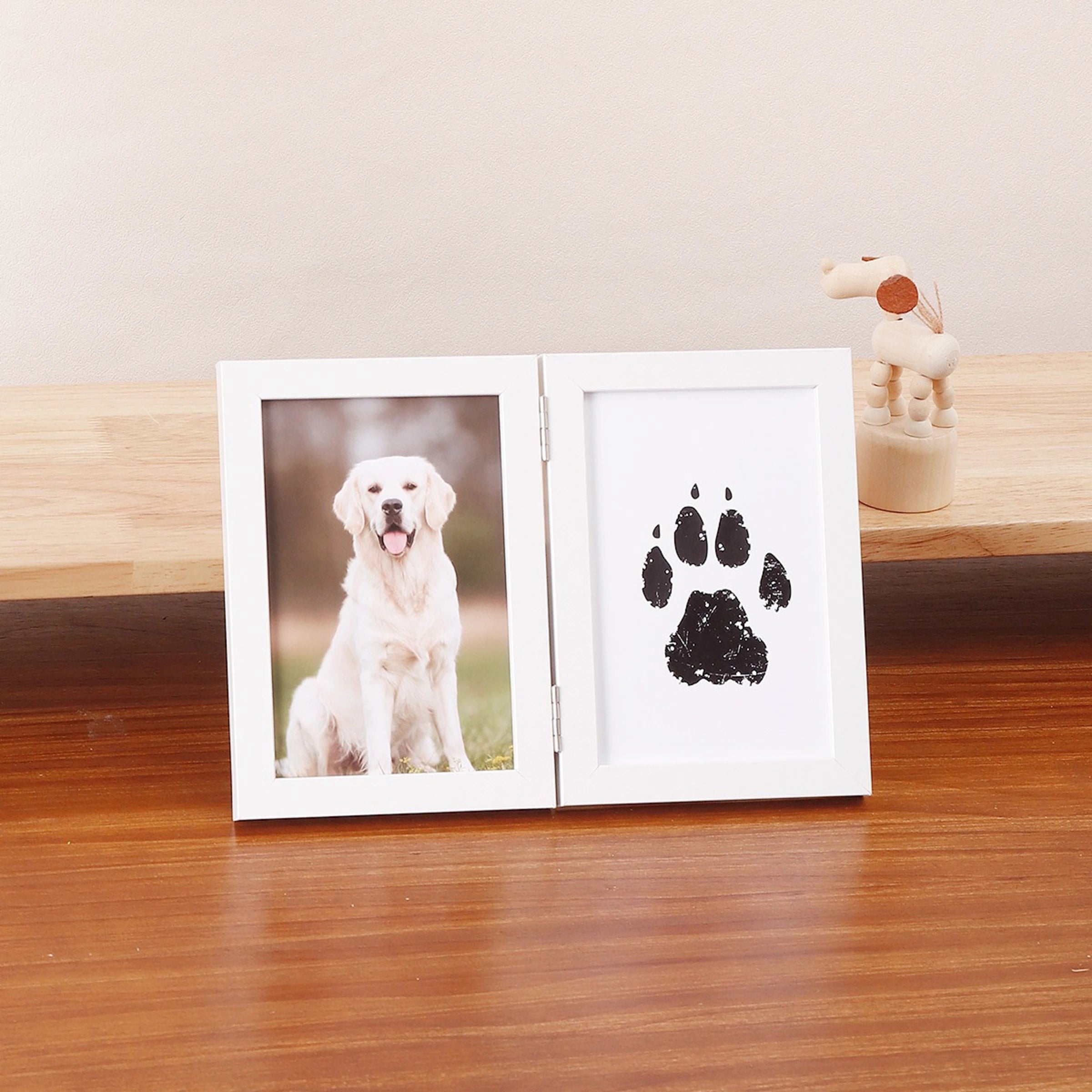 Paw Print Wooden Photo Frame Set