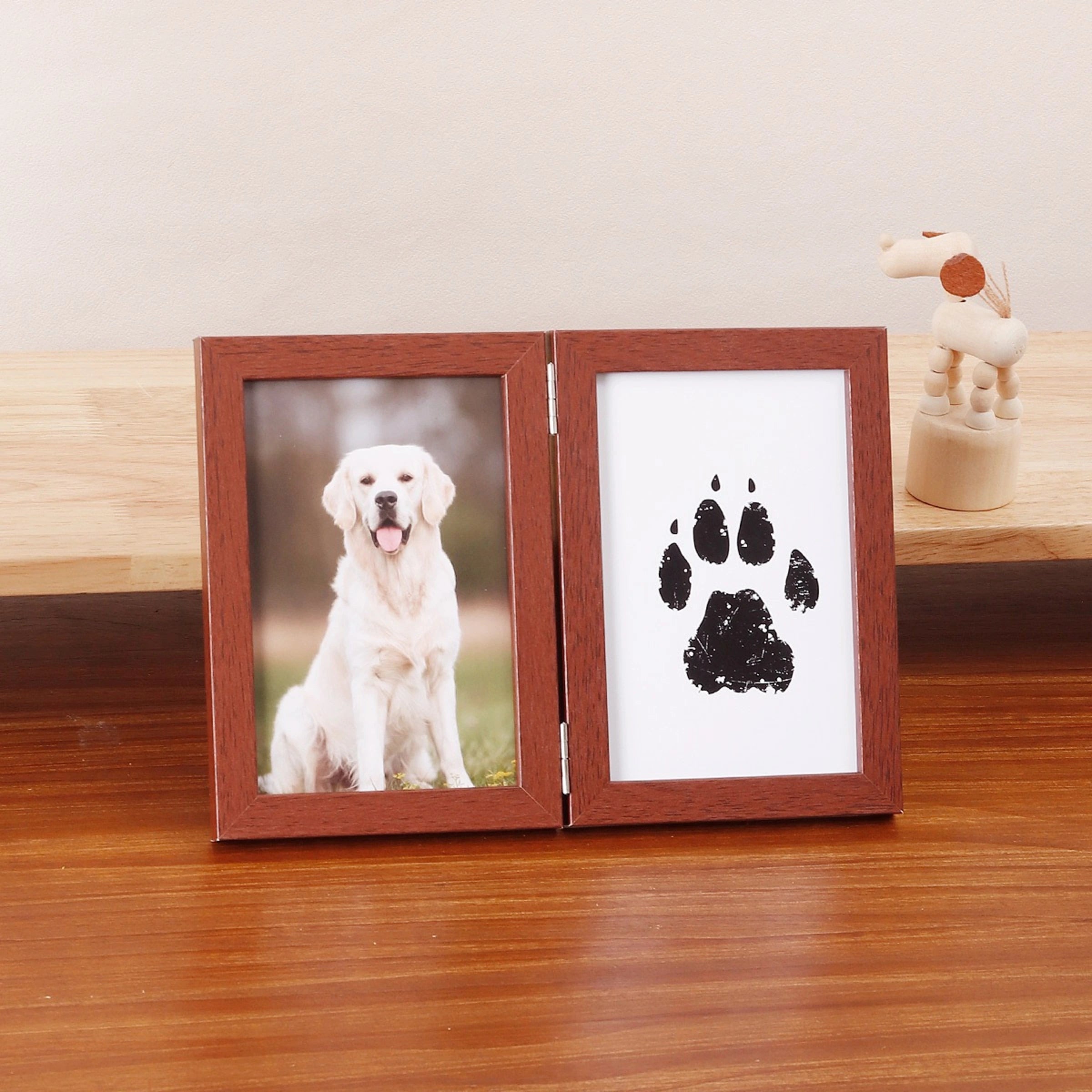 Paw Print Wooden Photo Frame Set