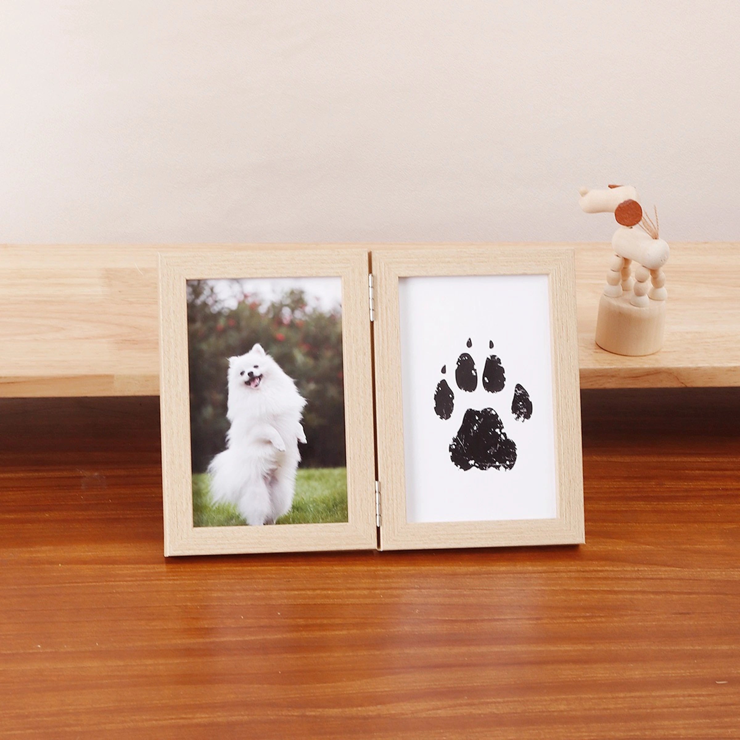 Paw Print Wooden Photo Frame Set
