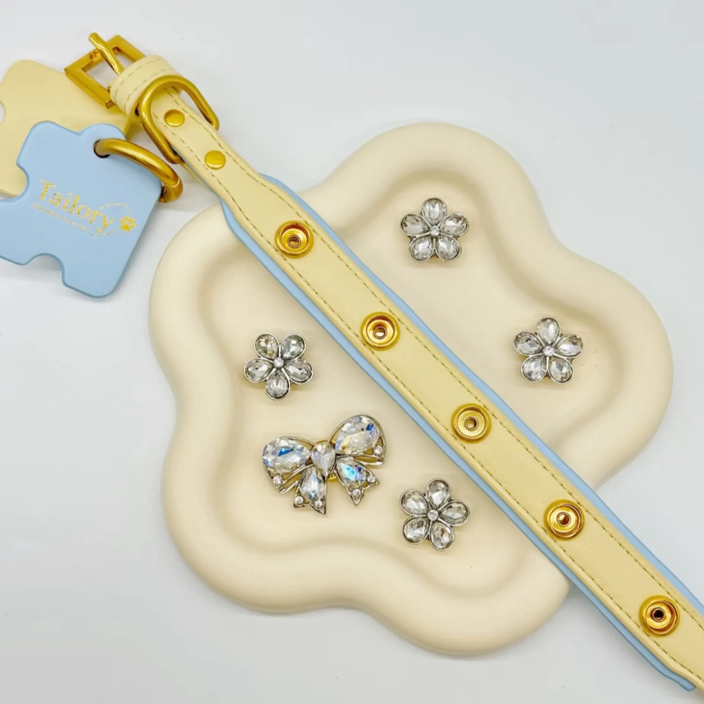 "Crystal Bloom" Hand-crafted Pet Accessory