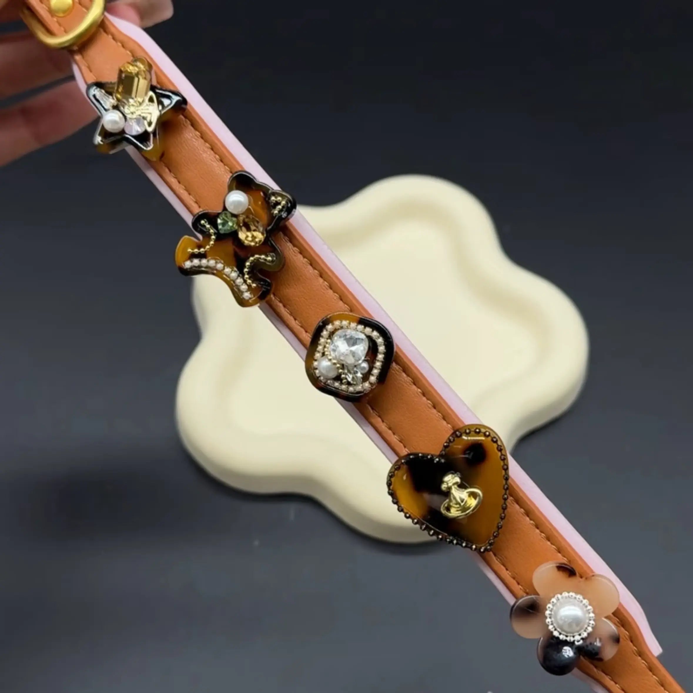 "Amber Garden" Hand-crafted Pet Accessory