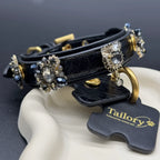 "Obsidian Bloom" Hand-crafted Pet Accessory