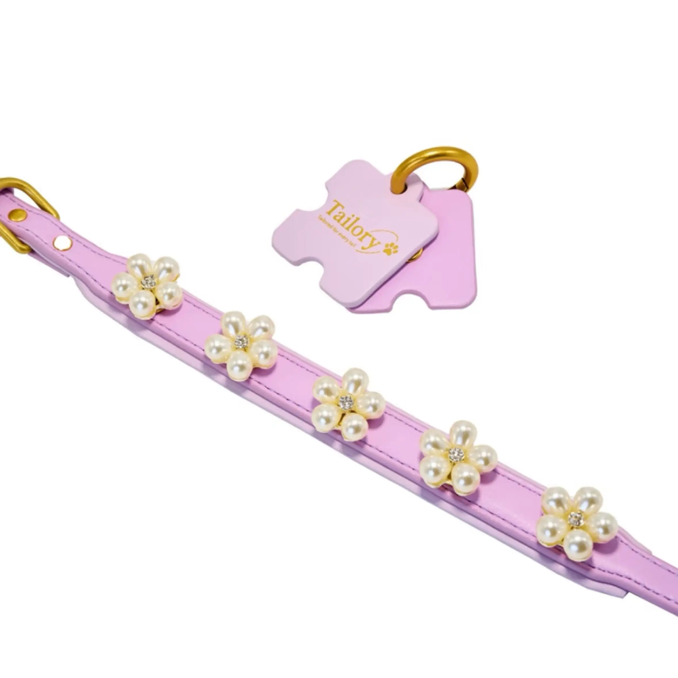 "Pearl Blossom" Hand-crafted Pet Accessory
