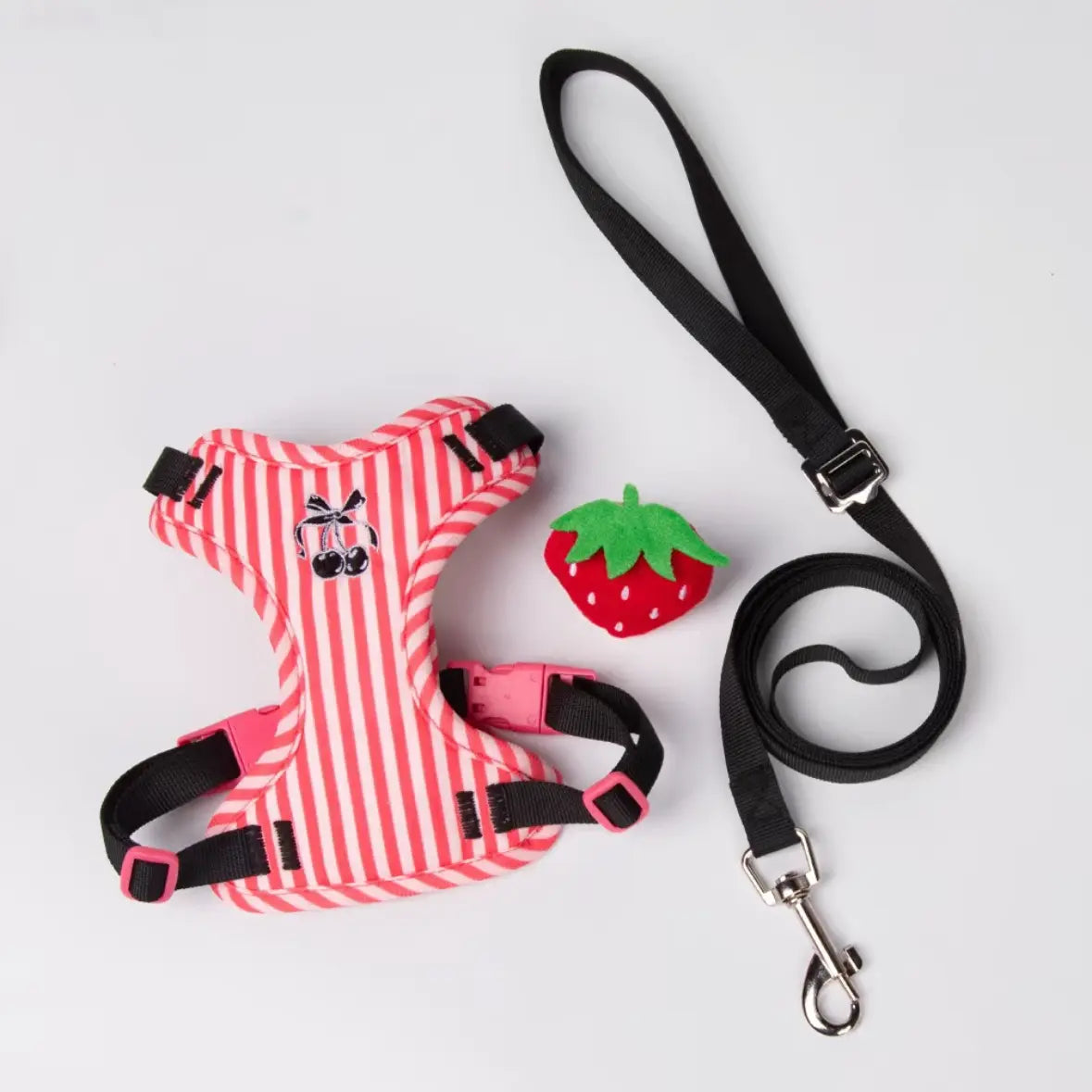 Sweet Stripe Breathable Mesh Dog Harness & Leash Set(4 Colors)