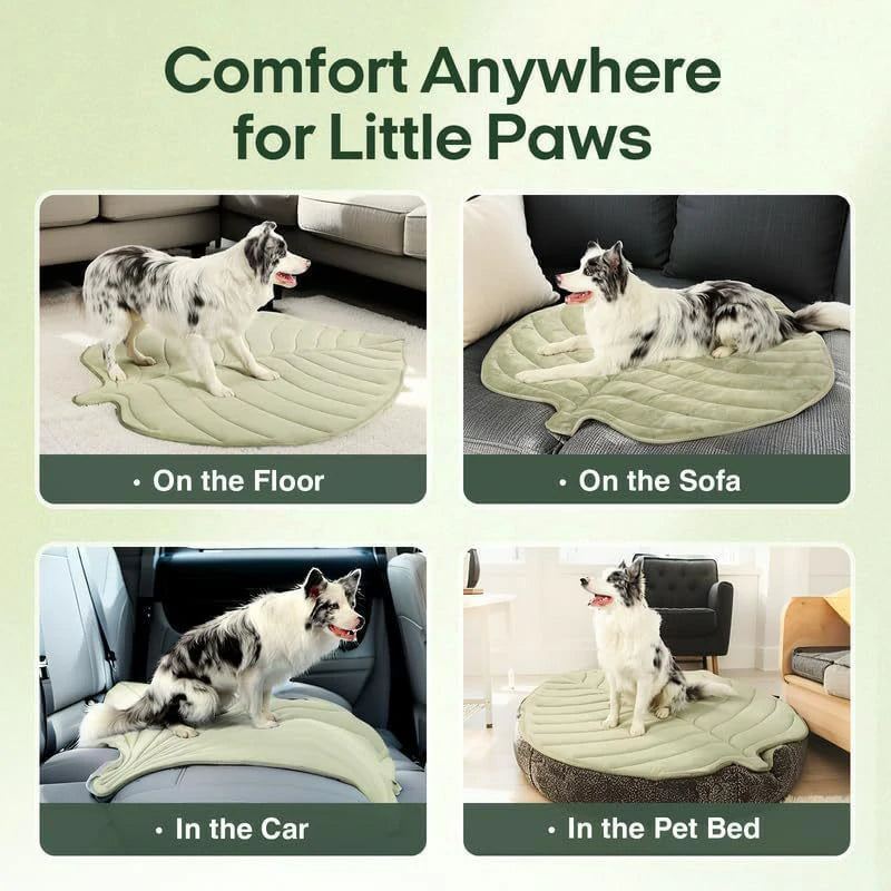 "Nature's Chill" Leaf-Shaped Instant Cooling Pet Mat