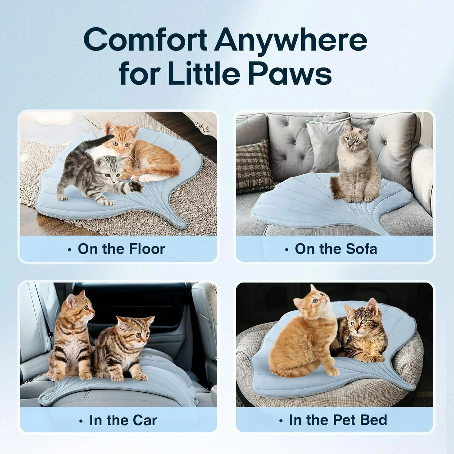 "Nature's Chill" Leaf-Shaped Instant Cooling Pet Mat