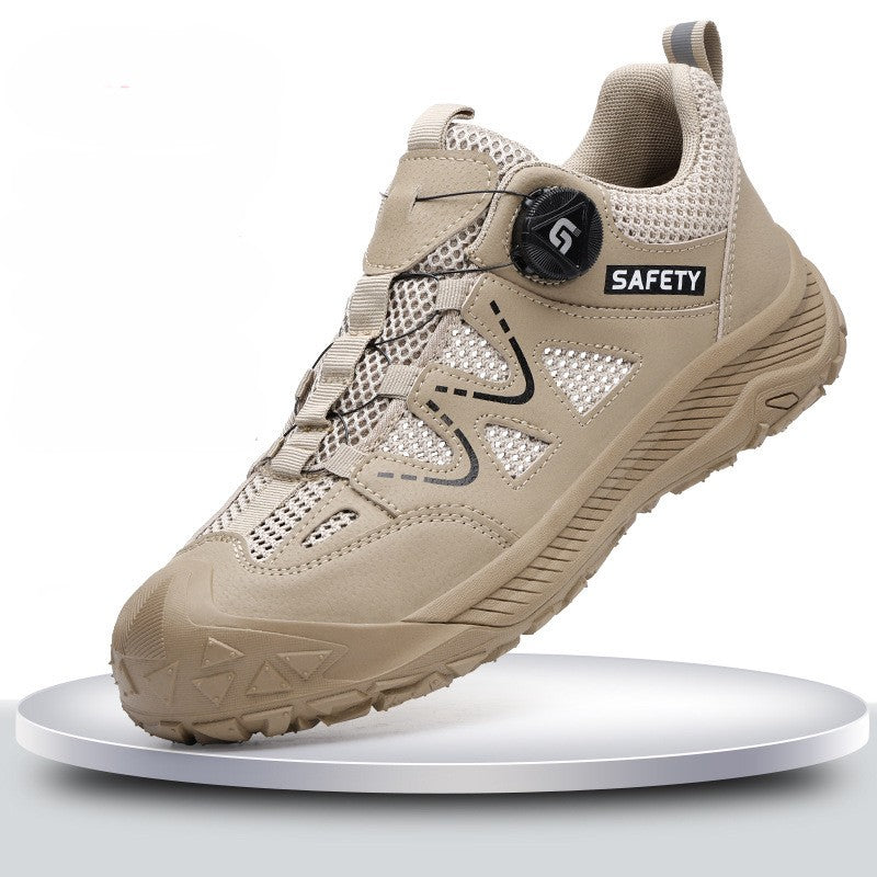 Slip Resistant Dial Lacing Steel Toe Work Shoes(3 styles)|Smilyra 3.0