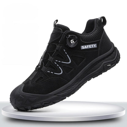 Slip Resistant Dial Lacing Steel Toe Work Shoes(3 styles)|Smilyra 3.0