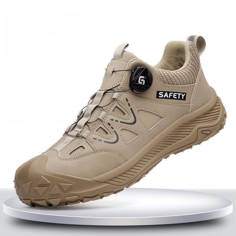 Slip Resistant Dial Lacing Steel Toe Work Shoes(3 styles)|Smilyra 3.0