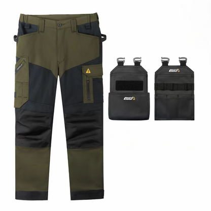 Men's Stretch Ripstop Work Pants with Tool Pockets|Smilyra 3.0