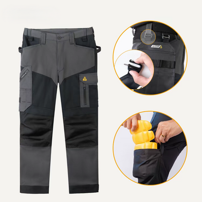 Men's Stretch Ripstop Work Pants with Tool Pockets|Smilyra 3.0