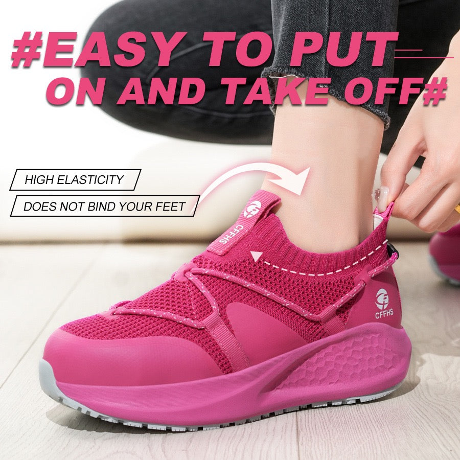 Women's Slip-On Knit Safety Work Shoes(3 Colors)