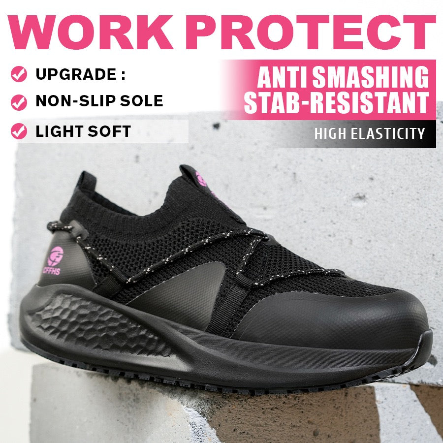 Women's Slip-On Knit Safety Work Shoes(3 Colors)