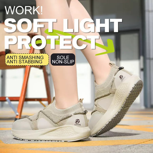 Women's Slip-On Knit Safety Work Shoes(3 Colors)
