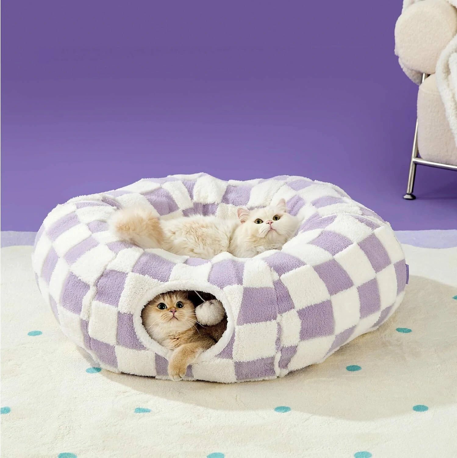 2-In-1 Play & Nap Tunnel Bed for Cats