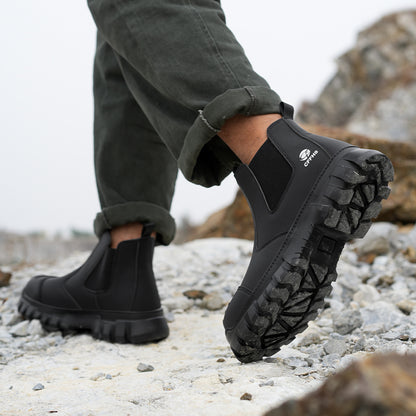 Men’s Steel Toe Chelsea Safety Boots(2 Colors)