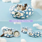 2-In-1 Play & Nap Tunnel Bed for Cats