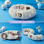 2-In-1 Play & Nap Tunnel Bed for Cats