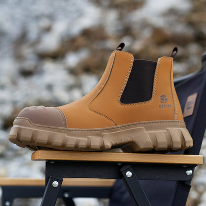 Women’s Steel Toe Chelsea Safety Boots(2 Colors)