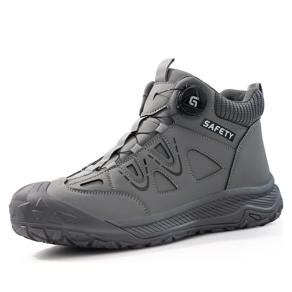 Slip Resistant Dial Lacing Steel Toe Work Shoes(3 styles)|Smilyra 3.0