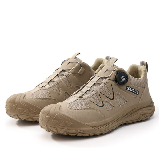 Slip Resistant Dial Lacing Steel Toe Work Shoes(3 styles)|Smilyra 3.0