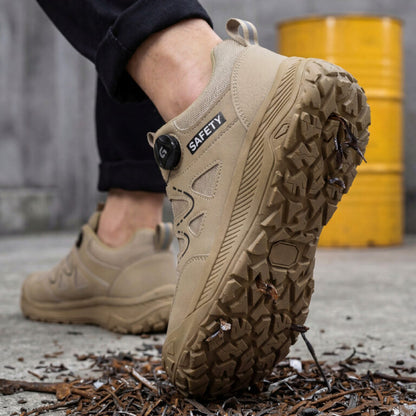 Slip Resistant Dial Lacing Steel Toe Work Shoes(3 styles)|Smilyra 3.0