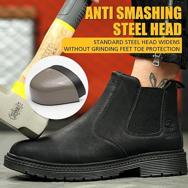 Women’s Steel Toe Chelsea Safety Boots(2 Colors)-New Arrival Sale
