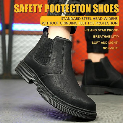 Women’s Steel Toe Chelsea Safety Boots(2 Colors)-New Arrival Sale