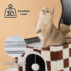2-in-1 Luxury Cat Cube & Scratching Sanctuary