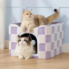 2-in-1 Luxury Cat Cube & Scratching Sanctuary