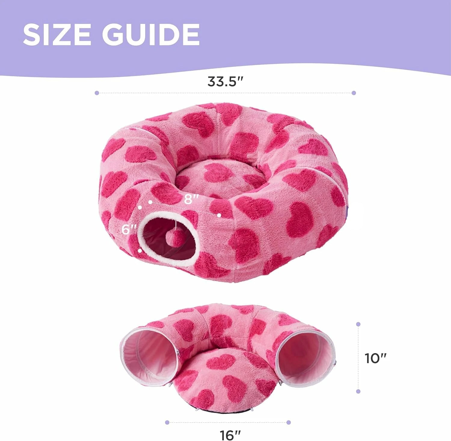 2-In-1 Play & Nap Tunnel Bed for Cats