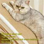 "Dual-Comfort" Wooden Cat House & Scratching Surface