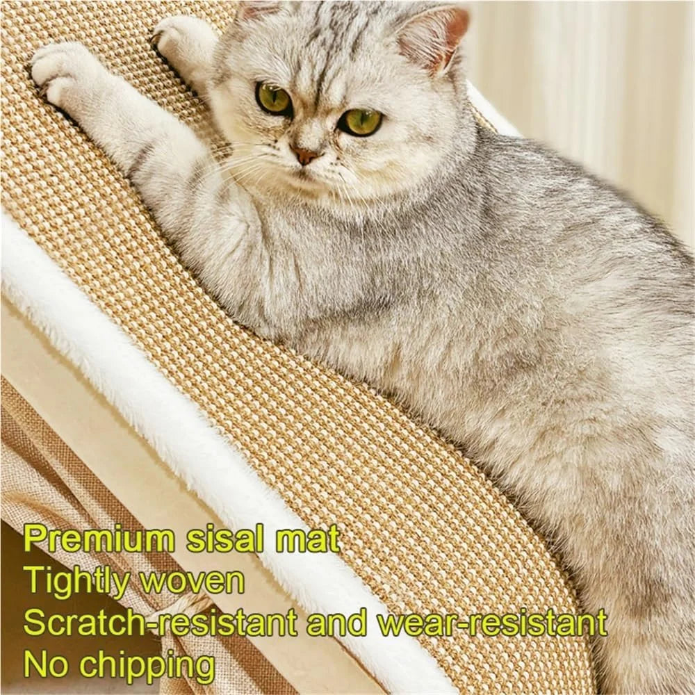 "Dual-Comfort" Wooden Cat House & Scratching Surface