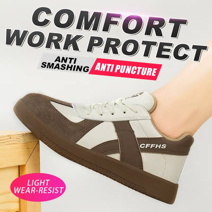 Women's Retro Steel Toe Work Sneakers(4 Colors)