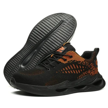 Men's Flyknit Steel Toe Lightweight Safety Sneaker(3 Colors)