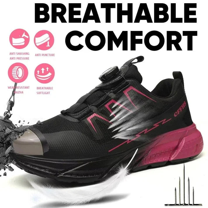 Women's Anti-Smash Steel Toe Work Sneaker(3 Colors)